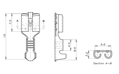 Receptacle Crimp Terminal Diagram